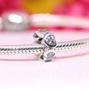 Pandora Space in My Heart Spacer Clear CZ Charm 791252CZ